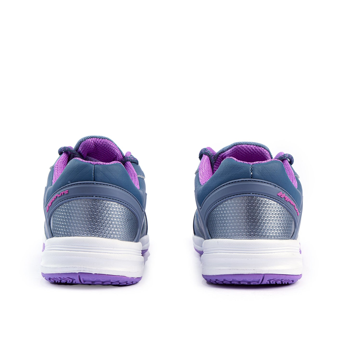 Defend Girls Netball Shoes - Steel/Purple