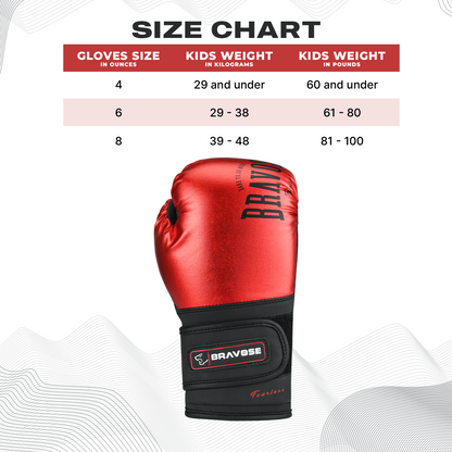 Fearless Red Junior Gloves