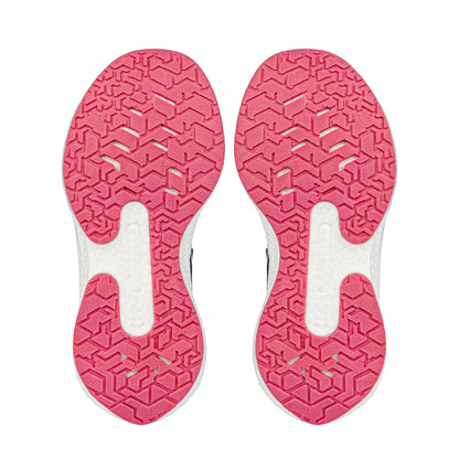 Zephyr 2.0 Girls Runners - Navy/Lavender/Fuchsia V Strap